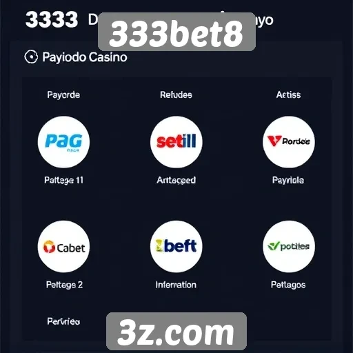 Métodos de pagamento aceitos pelo 333bet8